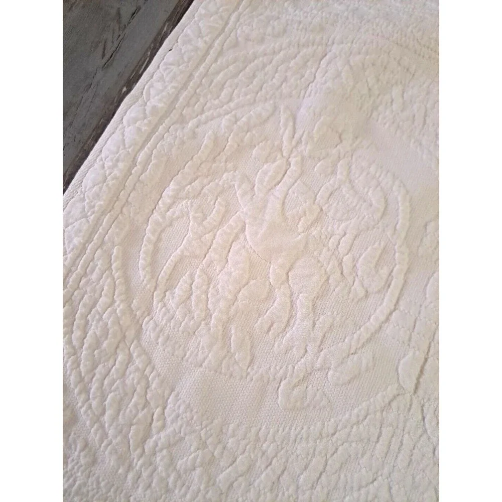 Williamsburg King Pillow Shams 2 Royal Heritage Home Textured Cream Portugal